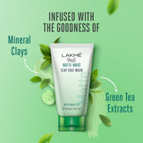 Lakmé 9to5 Matte Moist Clay Facewash, 50g