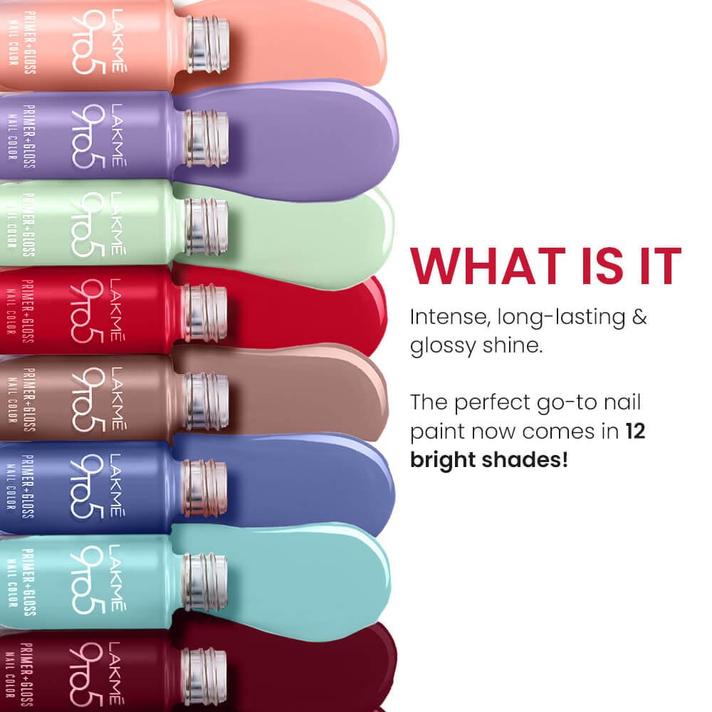 29435e Color Lakmē 9to5 Primer + Gloss Nail Color