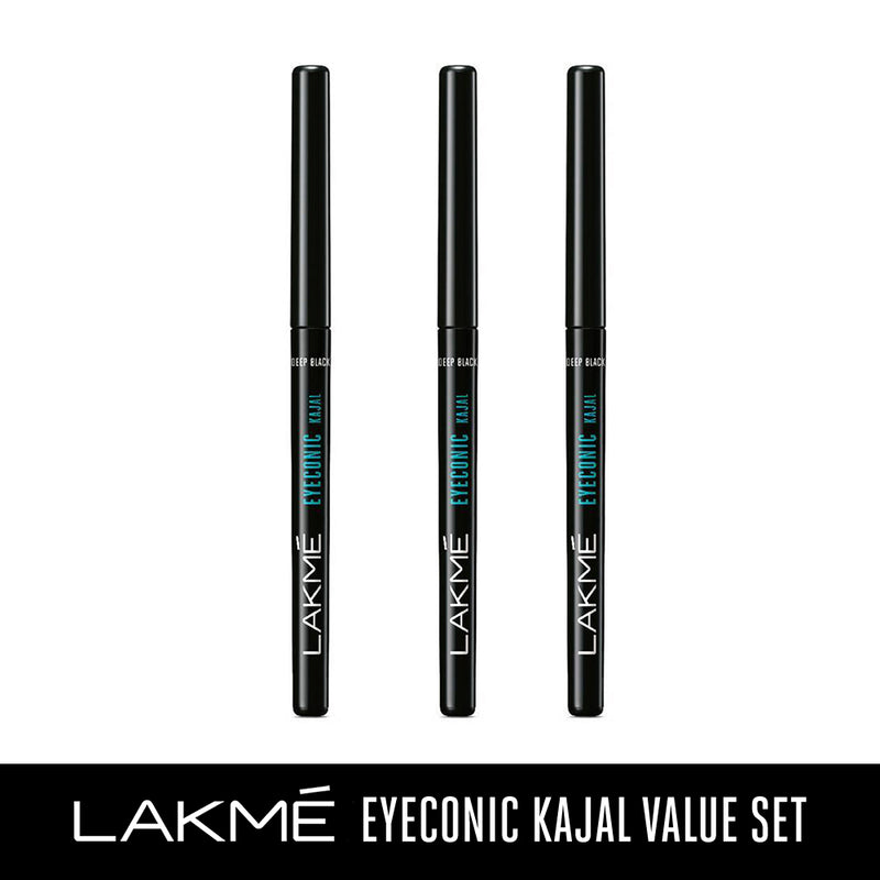 Lakmé Eyeconic Kajal Pack of 3
