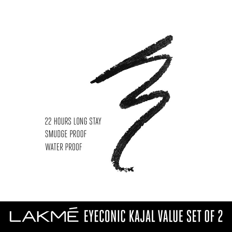 Lakmē Eyeconic Kajal Pack of 2