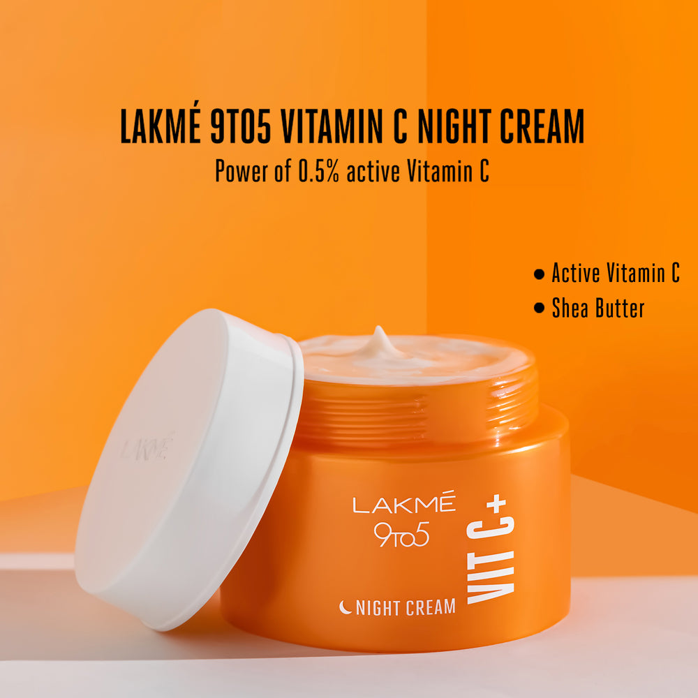 Lakmē 9 To 5 Vitamin C+ Night Cream - 50gm