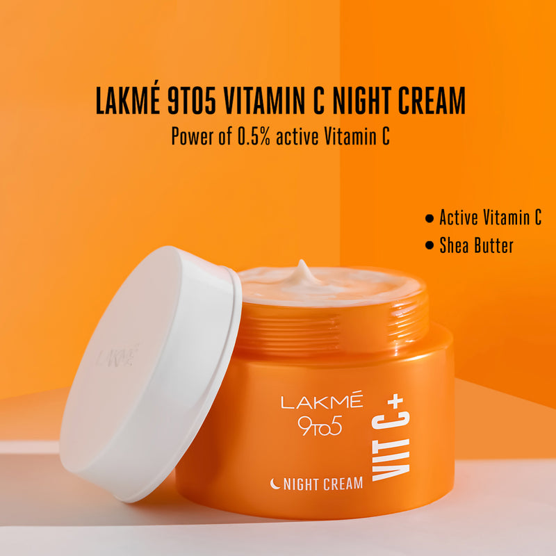Lakmé  9 To 5 Vitamin C+ Night Cream – 50gm