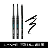 Lakmē Eyeconic Kajal Pack of 3